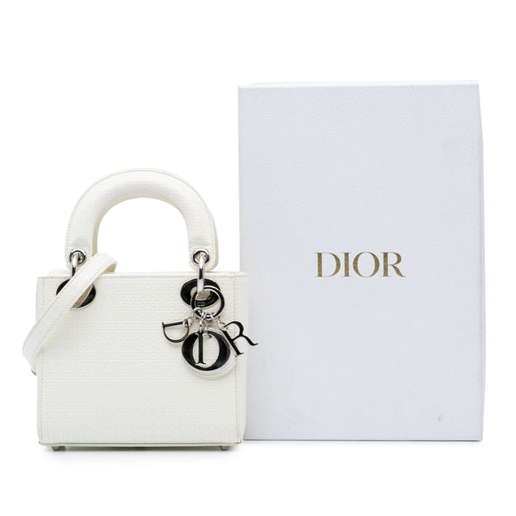 Pre-Loved Dior Mini Patent Microcannage Lady Dior - Picture 10 of 10